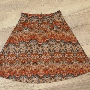 Bohemian Patterned A-Line Skirt